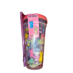 Peeps X Hello Kitty And Friends Easter Tumbler Set Of 2 W/ Straws ZAK NWT Cups